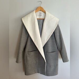 Chic Gray and Cream Women's Cape